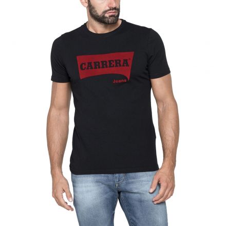 Póló Carrera® Jeans Crew Neck T-Shirt In Cotton Black 801P0047A898