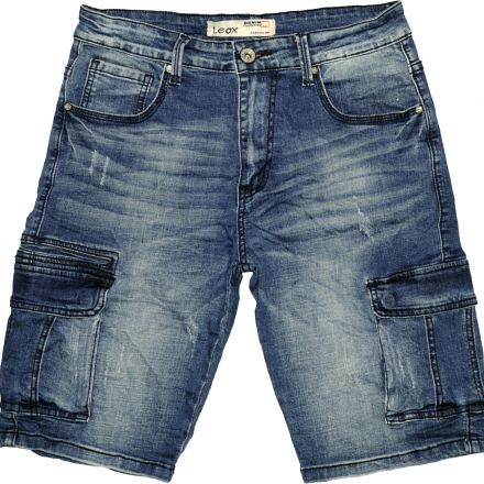 Rövidnadrág Leox Denim 8898 Trendy Side-pocket Short Jeans