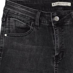 Nadrág M. Sara Denim 2198 Dark Grey Stretch (Bélelt)