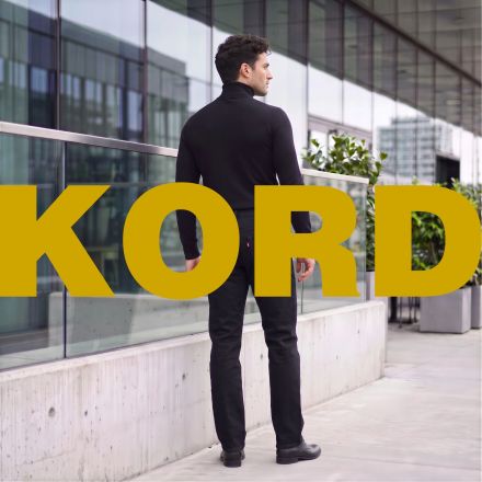 Nadrág Harpia Klasszikus Fekete kordbársony nadrág (sztreccs)