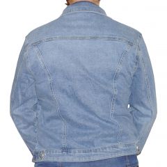 Dzseki Sunbird Plus Size Original Denim Stretch Jacket Light Blue