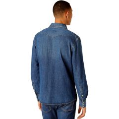 Ing Wrangler® Icon Mid Blue Denim Shirt 27MW 1Year W5MSLW924