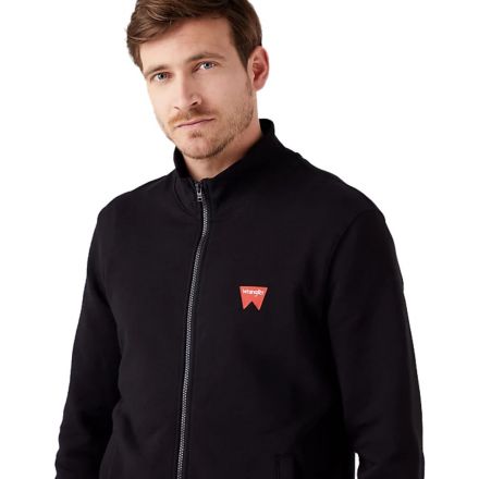 Pulóver Wrangler® Funnel Neck Sweatshirt Black Zip W663HA100