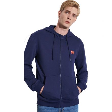 Pulóver Wrangler® Zip Thru Hoodie DB Sweatshirt Navy W664HA114