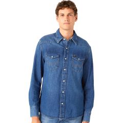 Ing Wrangler® Icon Light Blue Denim Shirt 27MW 2Years W5MSLW922 Ing Wrangler® Icon Light Blue Denim Shirt 27MW 2Years W5MSLW922