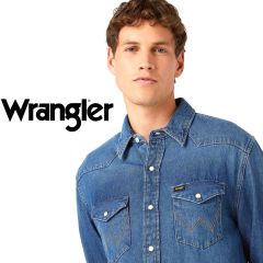 Ing Wrangler® Icon Light Blue Denim Shirt 27MW 2Years W5MSLW922 Ing Wrangler® Icon Light Blue Denim Shirt 27MW 2Years W5MSLW922