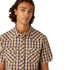 Ing Wrangler® Ss Western Shirt Tobacco Brown W5H84M81A Ing Wrangler® Ss Western Shirt Tobacco Brown W5H84M81A
