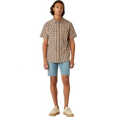 Ing Wrangler® Ss Western Shirt Tobacco Brown W5H84M81A Ing Wrangler® Ss Western Shirt Tobacco Brown W5H84M81A
