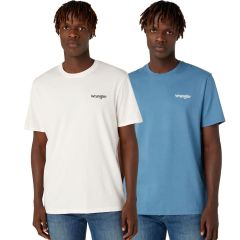 Póló Wrangler® 2Pack Sign Off Tee MB+Cot Captains Blue W7BZFQ84Z Póló Wrangler® 2Pack Sign Off Tee MB+Cot Captains Blue W7BZFQ84Z
