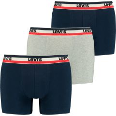 Alsónemű Levi's® Men Boxer Brief x3 DB,LG,NB 100002870001