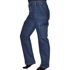 Nadrág M. Sara Denim 1191 Jane Flare-Skinny Side Pocket Denim Edition