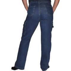 Nadrág M. Sara Denim 1191 Jane Flare-Skinny Side Pocket Denim Edition