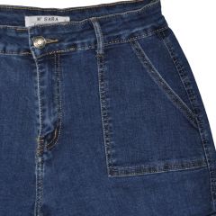 Nadrág M. Sara Denim 1191 Jane Flare-Skinny Side Pocket Denim Edition