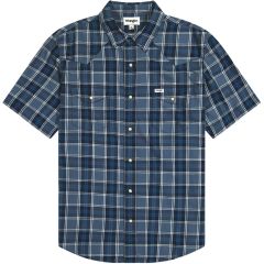 Ing Wrangler® Ss Western Shirt Light Blue Indigo 112350509