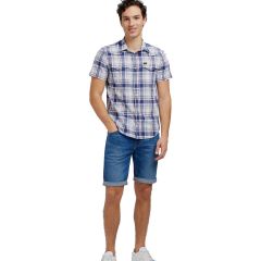 Ing Lee® Ss Western Shirt Medieval Blue 112349936