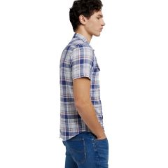 Ing Lee® Ss Western Shirt Medieval Blue 112349936