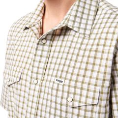 Ing Wrangler® Ss Western Shirt Green 112350579