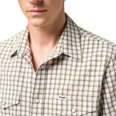 Ing Wrangler® Ss Western Shirt Green 112350579