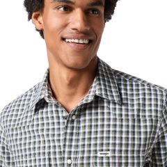 Ing Wrangler® Ss Western Shirt Green 112350581