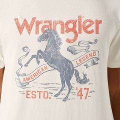 Póló Wrangler® Americana Tee Worn White 112350722