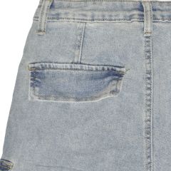 Nadrág Moon Girl 658 High Waist Stonewashed Wide Cargo Jeans