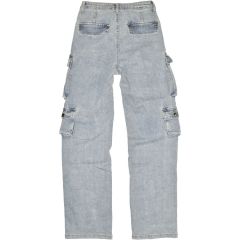 Nadrág Moon Girl 658 High Waist Stonewashed Wide Cargo Jeans