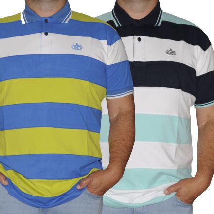 Póló Thomas Jeans 9002 Csiszolt csíkos varrt póló