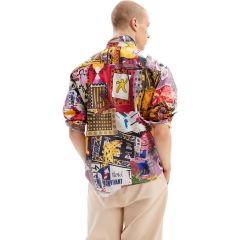 Ing Desigual. SMCW07 Patchwork Poplin Shirt