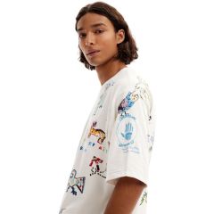 Póló Desigual. SMTK49 Short-sleeved Animal T-shirt