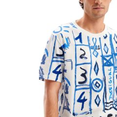 Póló Desigual. SMTK20 Arty motif T-shirt