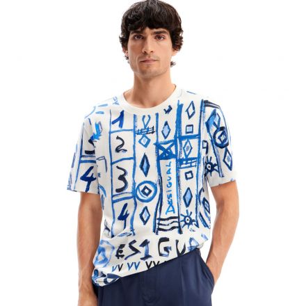 Póló Desigual. SMTK20 Arty motif T-shirt