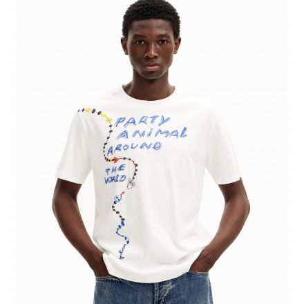 Póló Desigual. SMTK34 Short-sleeved Arty Party Animal T-shirt.