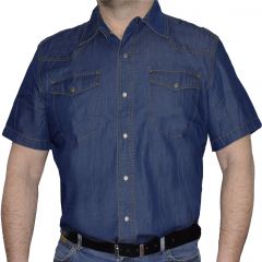 Ing Denistar Jeans Original Denim Shirt Short Sleeve