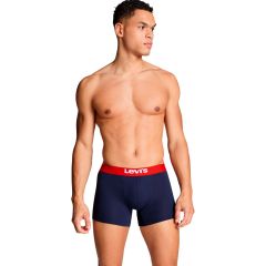 Alsónemű Levi's® Men Solid Basic x2 RB Boxer Brief Red Combo 701222842018