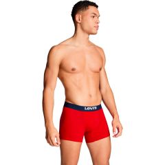 Alsónemű Levi's® Men Solid Basic x2 RB Boxer Brief Red Combo 701222842018