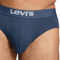 Alsónemű Levi's® Men Solid Basic Brief 2x Blue Super Soft 701223909002