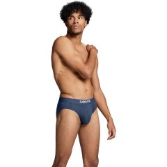 Alsónemű Levi's® Men Solid Basic Brief 2x Blue Super Soft 701223909002