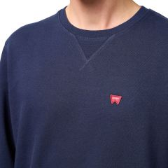 Pulóver Wrangler® Sign Off Crew Navy 112350534 Pulóver Wrangler® Sign Off Crew Navy 112350534
