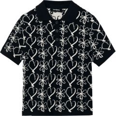Póló Desigual. M. Christian Lacroix szív és virágmintás póló 24WWTK98