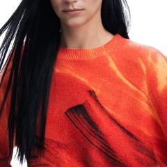 Pulóver Desigual. Kontrasztos pulóver 24WWJF487002