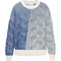 Pulóver Desigual. Sweater Ottawa Blue Regular Fit 24WWJF10