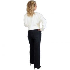 Nadrág M. Sara Denim The 89'S Jeans Black (Vastagon bélelt)