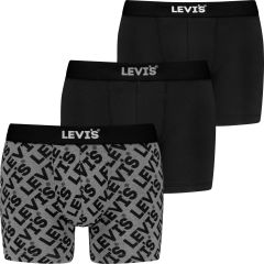 Alsónemű Levi's® Men Premium Giftbox x3 Logo Boxer Brief Black Combo 701229546001 Alsónemű Levi's® Men Premium Giftbox x3 Logo Boxer Brief Black Combo 701229546001