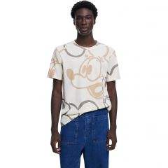 Póló Desigual. Rövid ujjú Mickey egér póló felirattal 24WMTK31