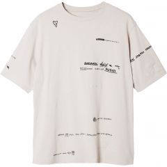 Póló Desigual. Carolinas feliratos póló 24WMTK36