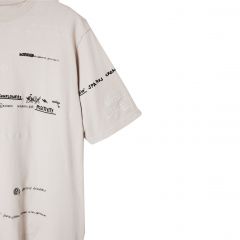 Póló Desigual. Carolinas feliratos póló 24WMTK36