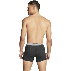 Alsónemű Levi's® Men VNTG HTR Black/Grey x2 Organic Cotton Boxer Brief 701227424001