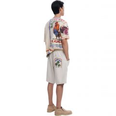 Póló Desigual. BuenaVida Postcard T-shirt 25SMTK18