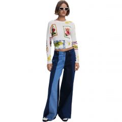 Pulóver Desigual. Tropical Stamps Sweater 25SWJF32