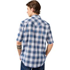 Ing Wrangler® SS Western Shirt Blue Shadow 112362381 Ing Wrangler® SS Western Shirt Blue Shadow 112362381